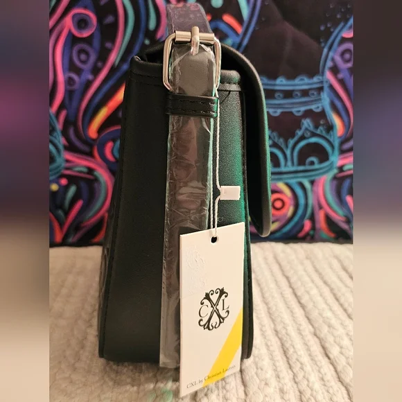 CXL By Christian Lacroix Clara Embossed Logo Shoulder Bag - Picture 6 of 12